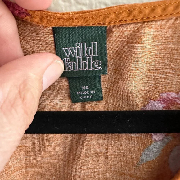 Wild Fable Yellow Floral Dress Size X-Small - Picture 3 of 6